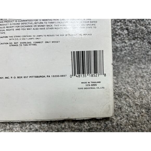 Vintage New Old Stock Christmas Treasury 2 Sets of 70 Clear Lights Super Brite - Picture 9 of 10